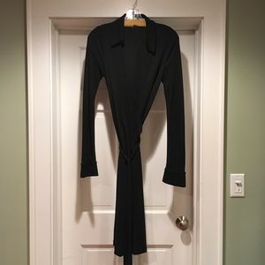 DVF Black wrap dress